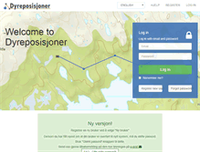 Tablet Screenshot of dyreposisjoner.no